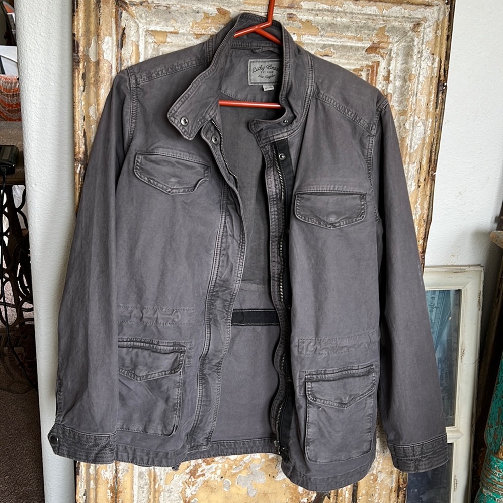 Lucky Brand grey cotton topper